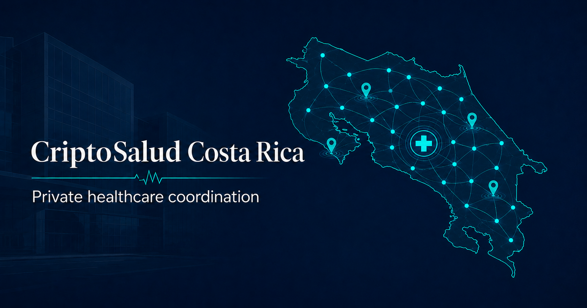 CriptoSalud Costa Rica - Bilingual private healthcare coordination for travelers and expats logo